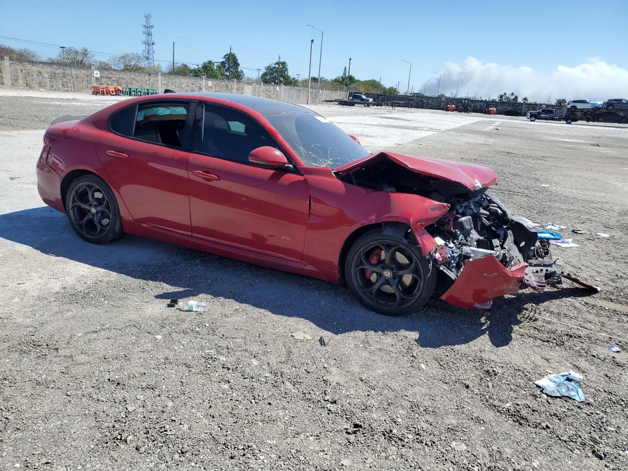2017 Alfa Romeo Giulia VIN ZARFAEEN5H7560548 Copart auction photo, front end damage thumbnail 4