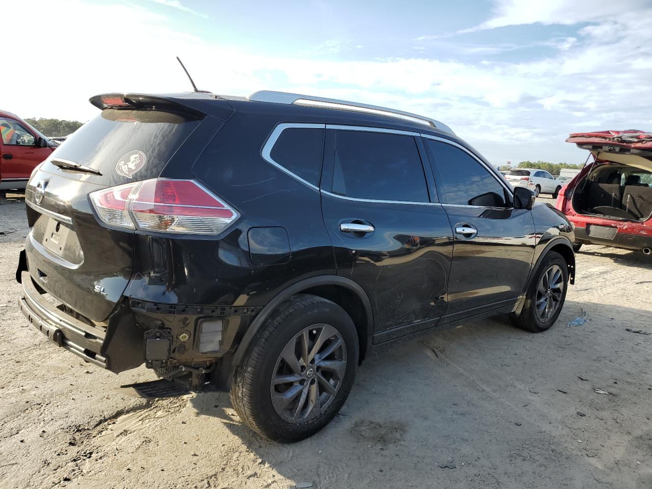 2016 Nissan Rogue VIN 5N1AT2MT1GC868301 Copart auction photo, all over damage thumbnail 3