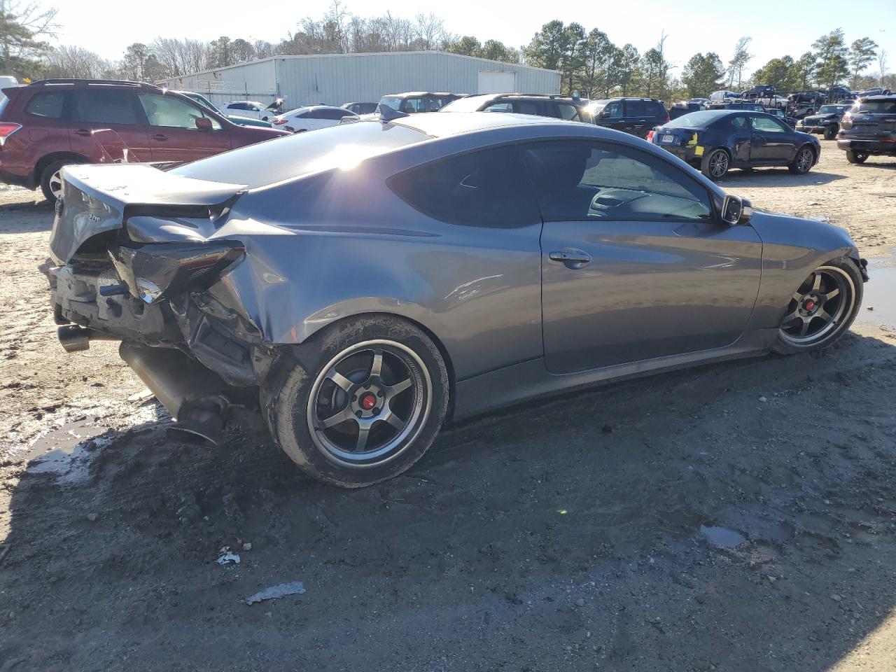 2011 Hyundai Genesis VIN KMHHT6KD9BU061724 Copart auction photo, rear end / front end damage thumbnail 3