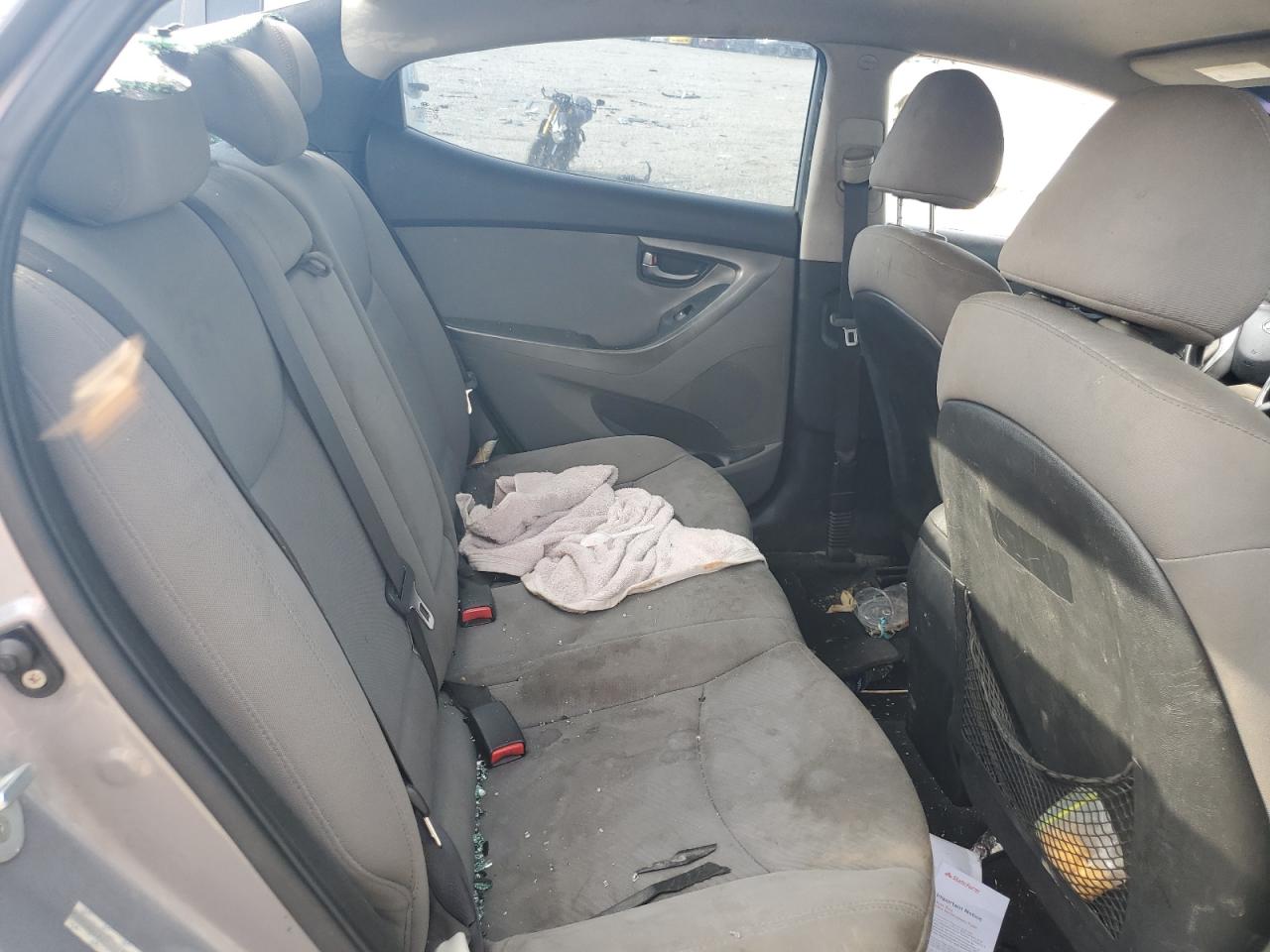 2012 Hyundai Elantra VIN KMHDH4AE1CU447599 Copart auction photo, rear end damage thumbnail 10