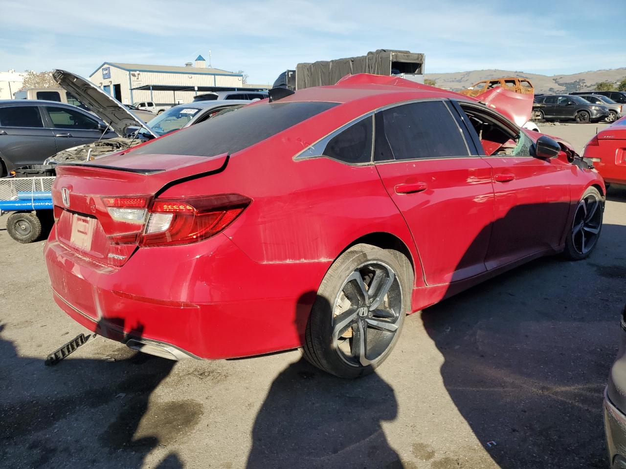 2021 Honda Accord VIN 1HGCV1F34MA074626 Copart auction photo, all over damage thumbnail 3