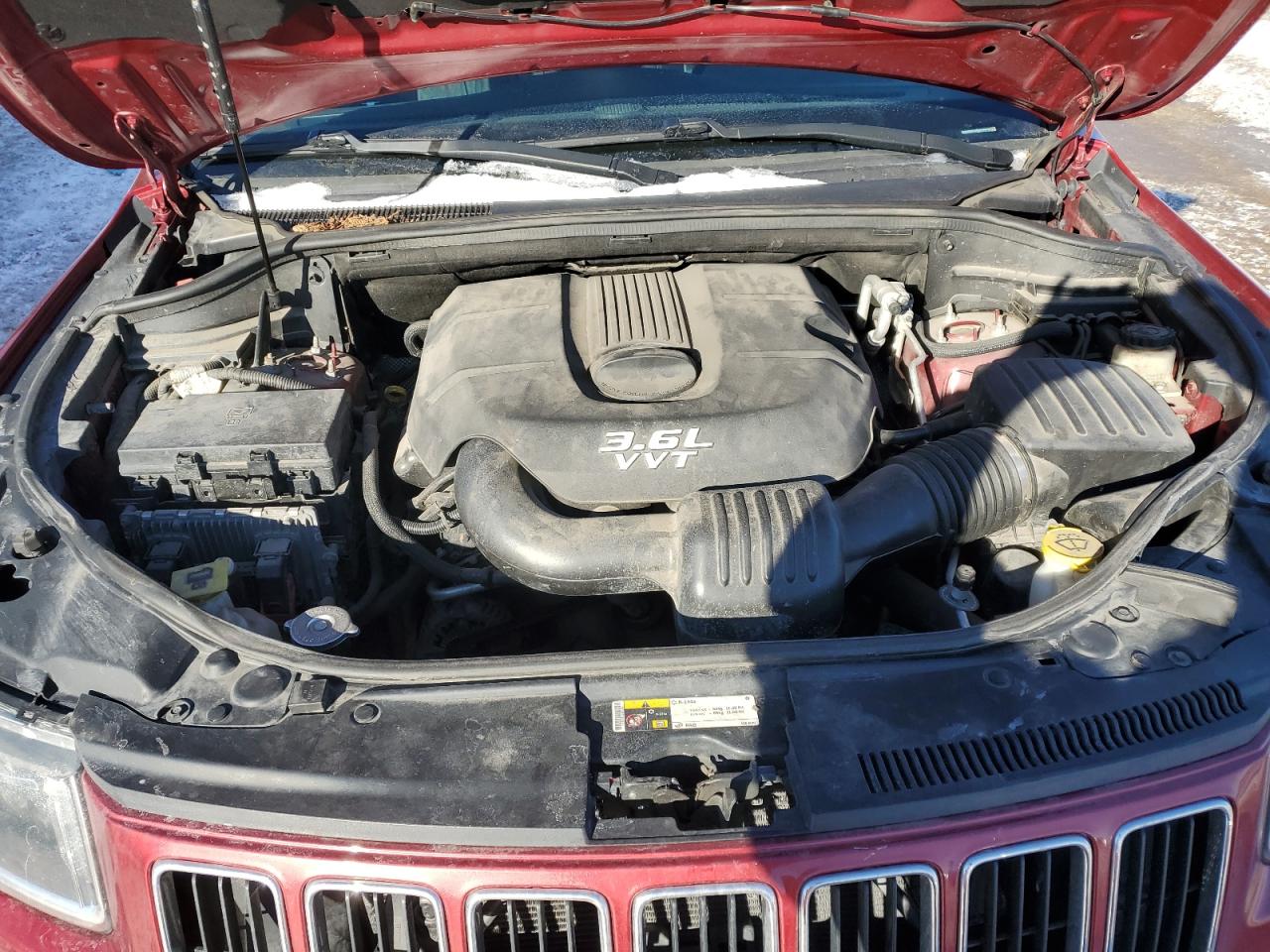 2014 Jeep Grand Cherokee VIN 1C4RJFBG5EC100750 Copart auction photo, undercarriage / front end damage thumbnail 12