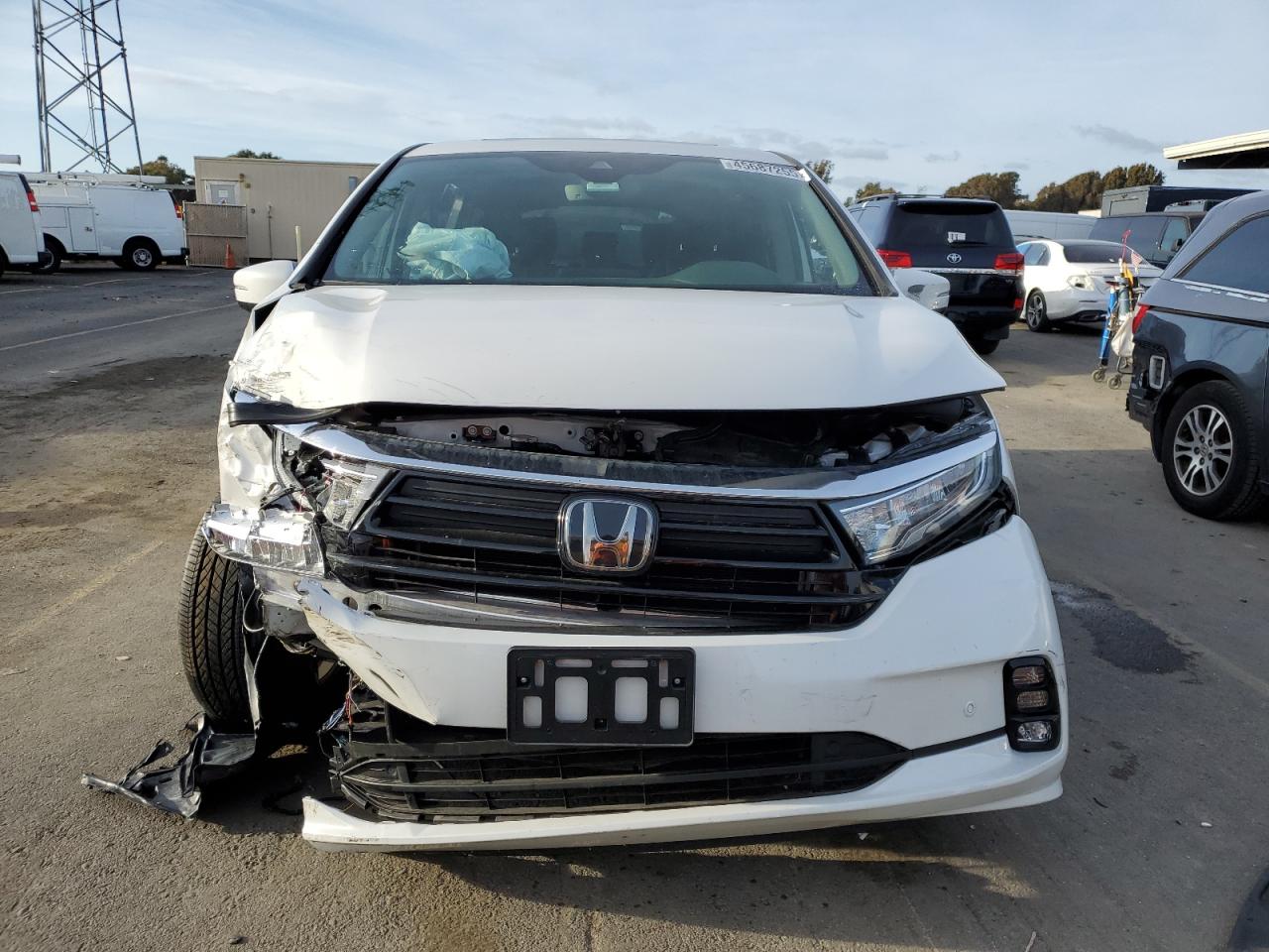 2024 Honda Odyssey VIN 5FNRL6H86RB000370 Copart auction photo, front end damage thumbnail 5