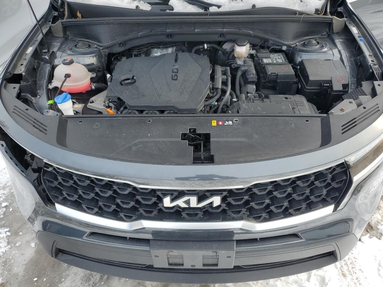 2022 KIA Sorento VIN 5XYRG4LC9NG080528 Copart auction photo, top/roof / all over damage thumbnail 12