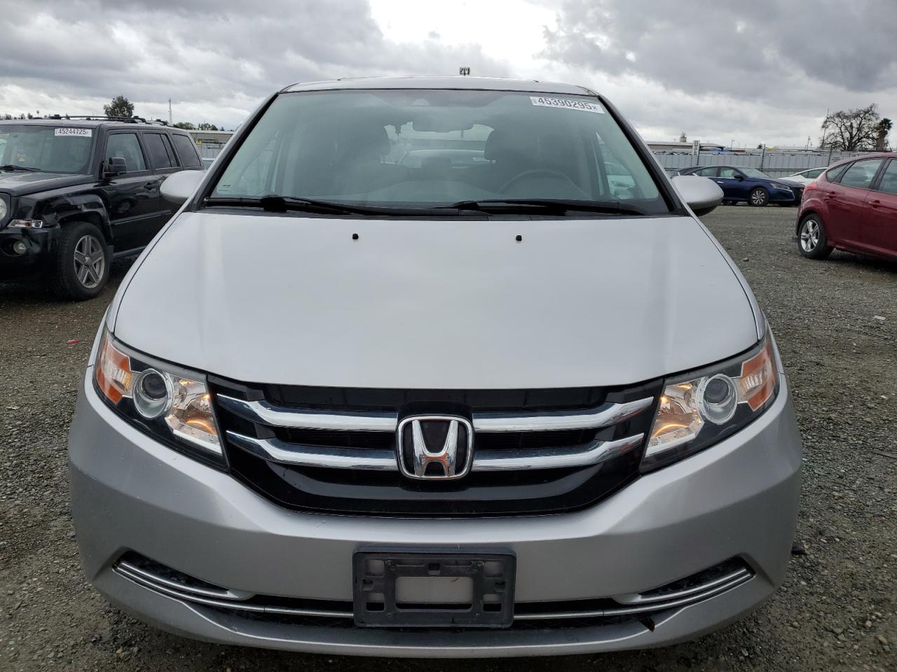 2015 Honda Odyssey VIN 5FNRL5H60FB094850 Copart auction photo, side damage thumbnail 5