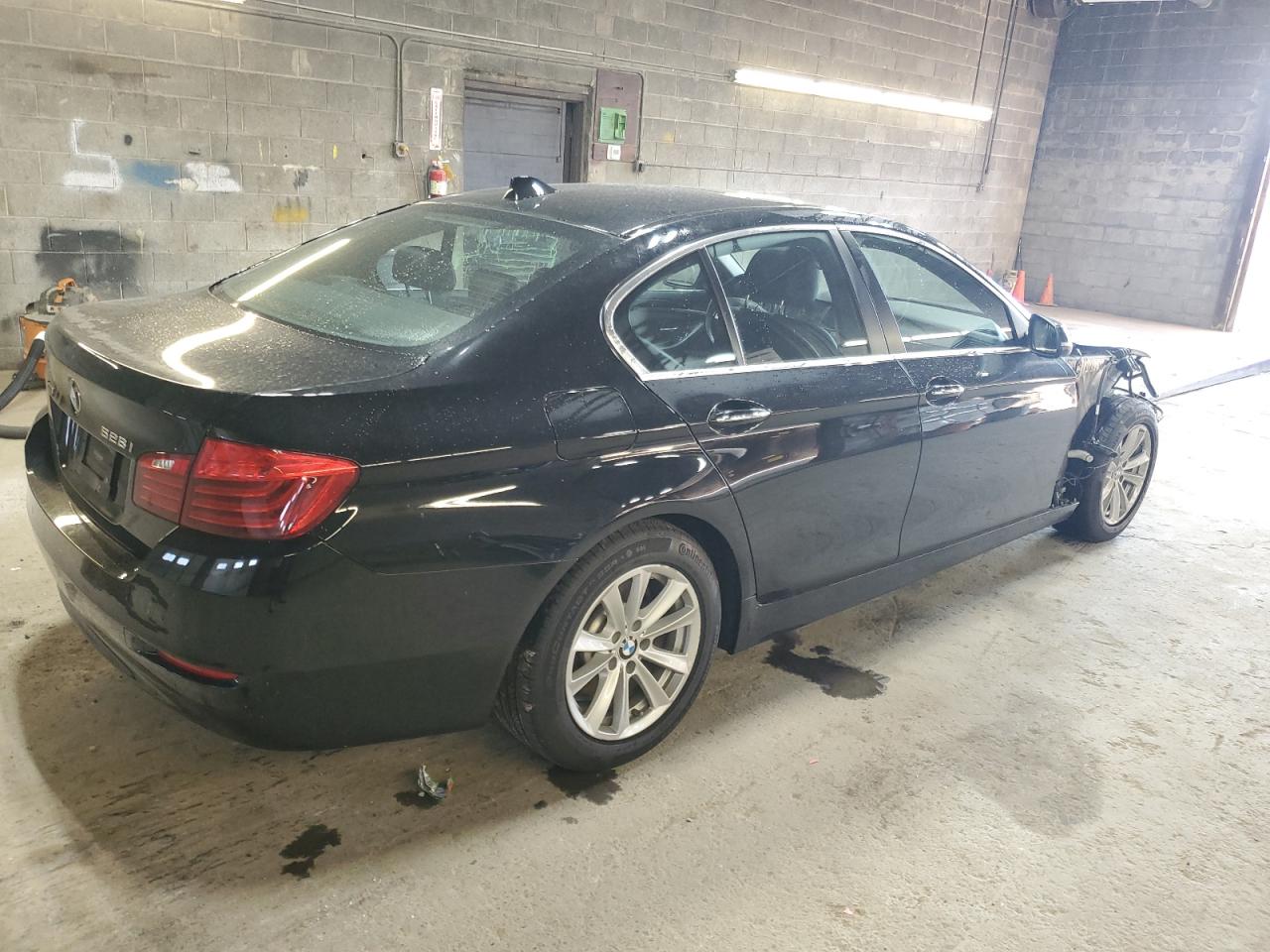 2014 BMW 5er VIN WBA5A7C53ED615724 Copart auction photo, front end / side damage thumbnail 3