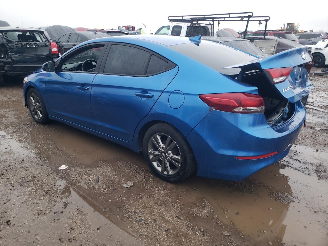 2017 Hyundai Elantra VIN 5NPD84LF0HH009071 Copart auction photo, rear end / minor dent/scratches damage thumbnail 2