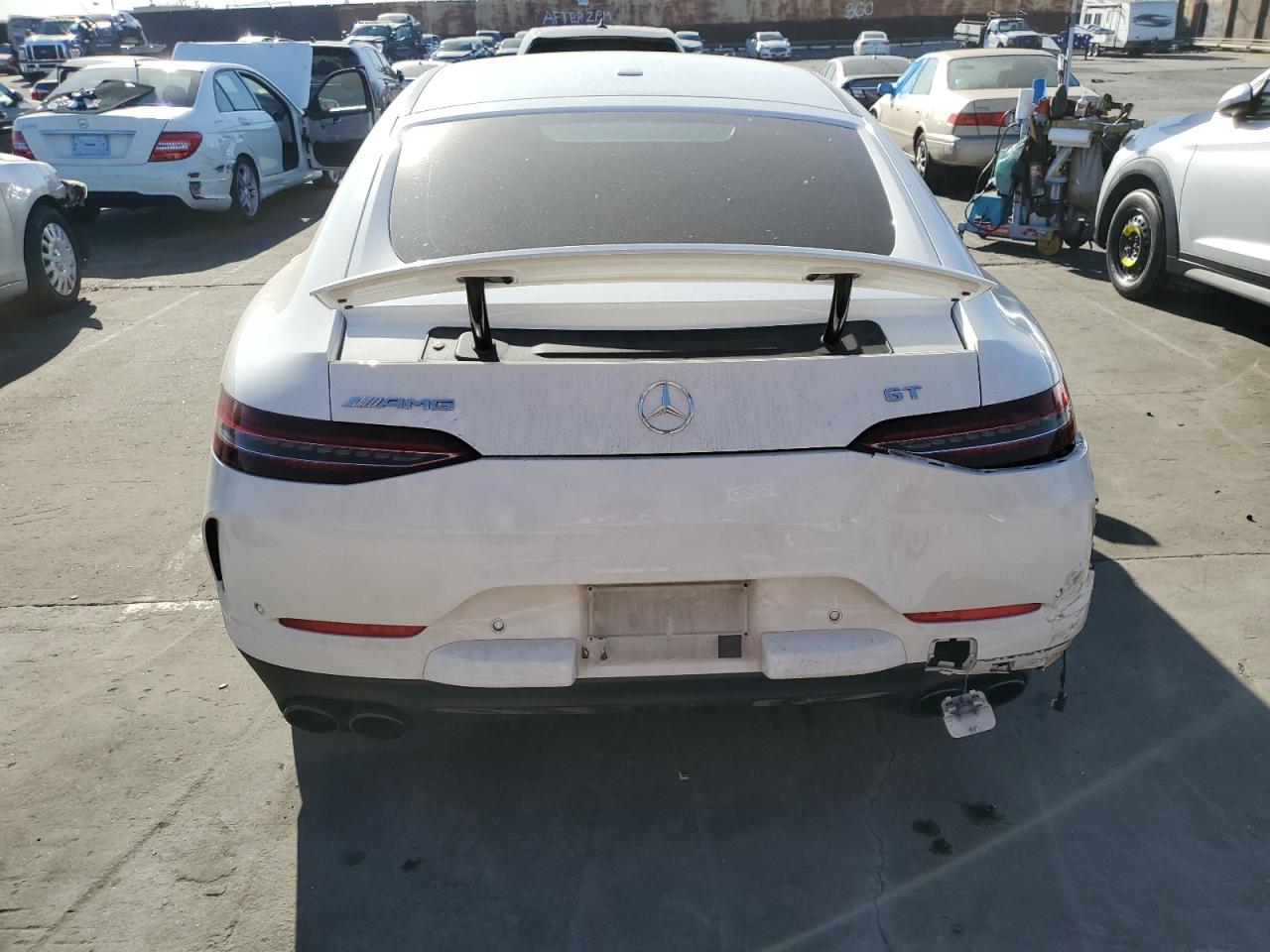 2021 Mercedes-Benz AMG GT VIN W1K7X5KB8MA039589 Copart auction photo, rear end / side damage thumbnail 6