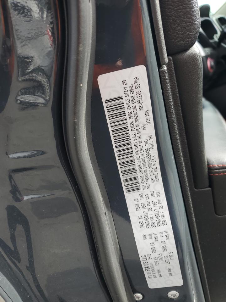 2017 Jeep Cherokee VIN 1C4PJMBB1HW538426 Copart auction photo, rear end / side damage thumbnail 16