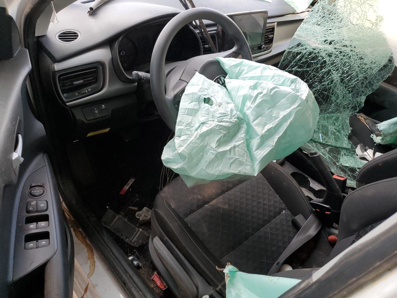 2021 KIA Rio VIN 3KPA24AD4ME430800 Copart auction photo, rollover damage thumbnail 8