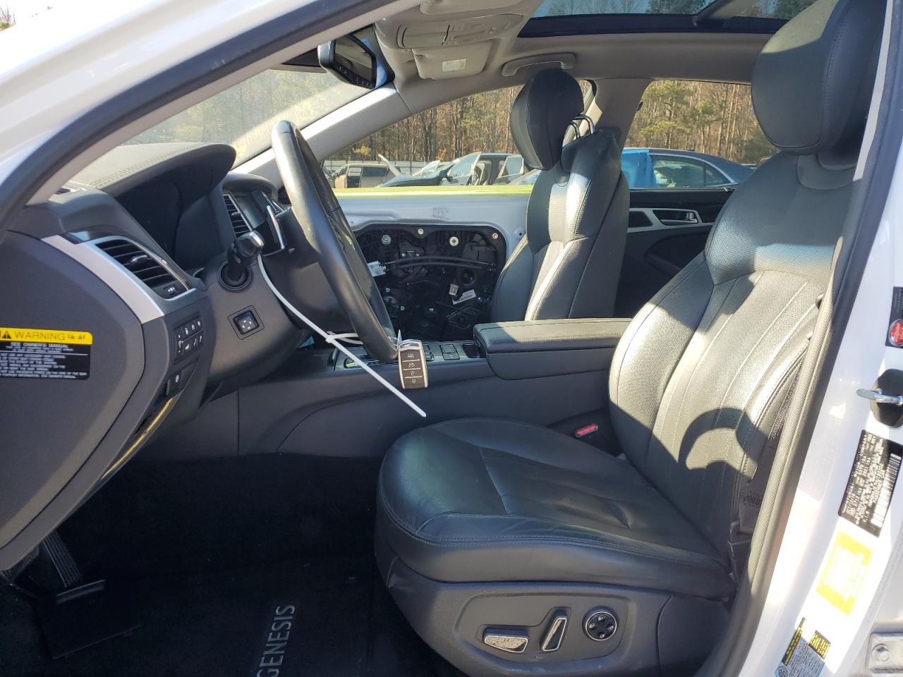2017 Genesis G80 VIN KMHGN4JE7HU193202 Copart auction photo, front end / side damage thumbnail 7