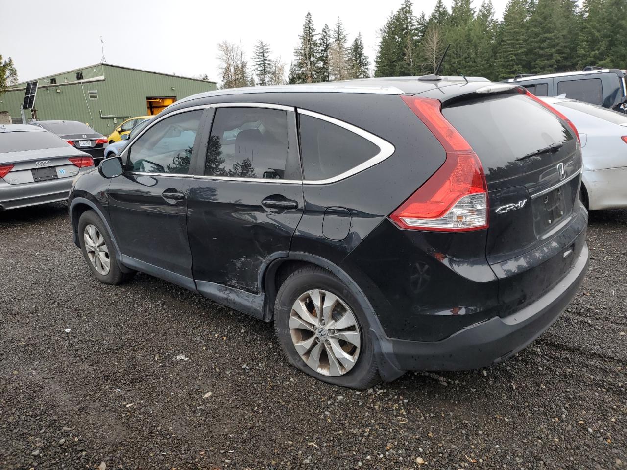 2013 Honda CR-V VIN 2HKRM4H7XDH646496 Copart auction photo, side / undercarriage damage thumbnail 2