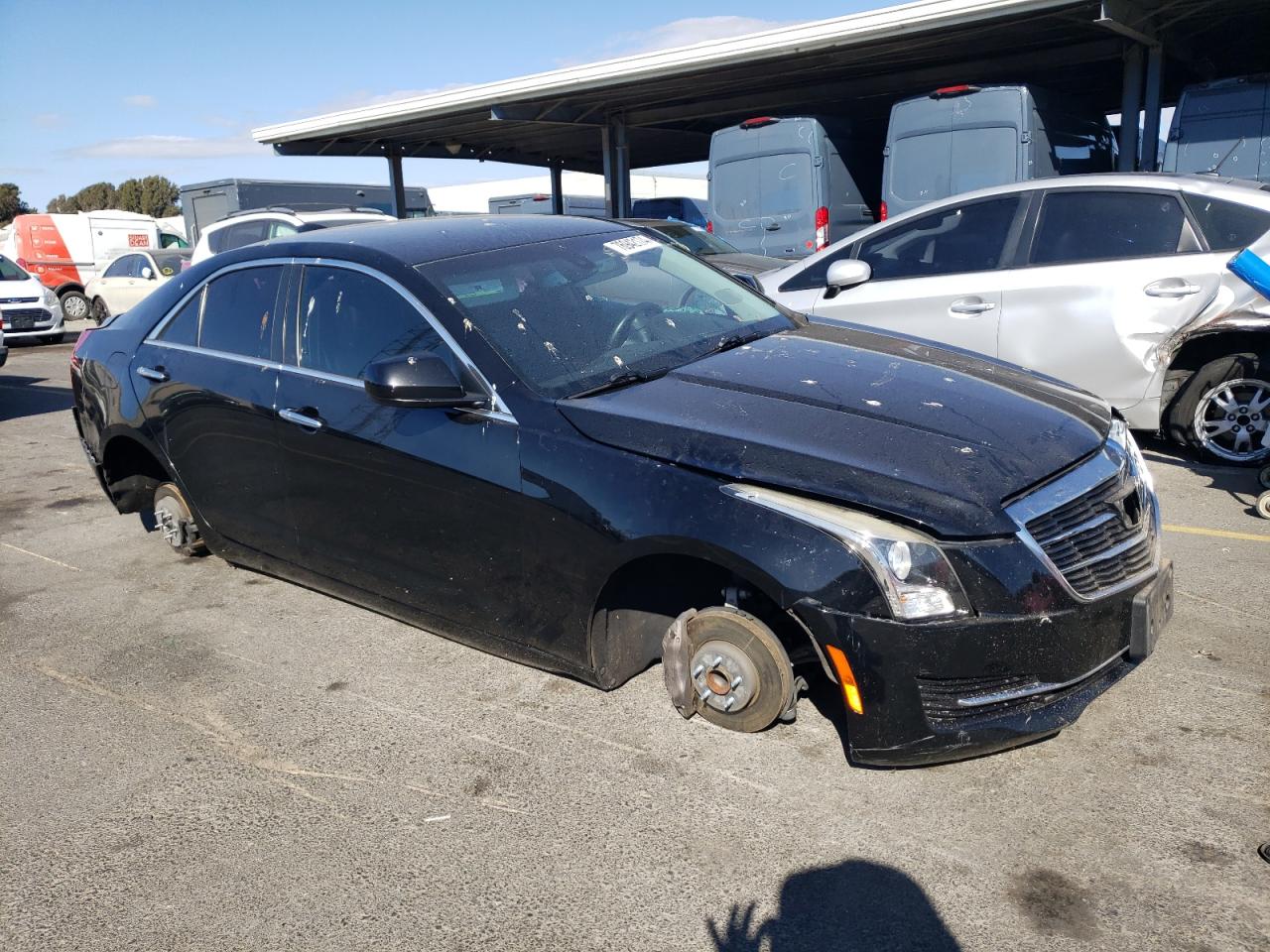 2017 Cadillac ATS VIN 1G6AA5RX1H0159638 Copart auction photo, stripped damage thumbnail 4