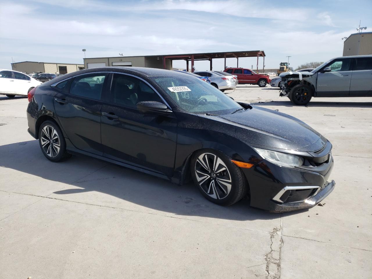 2019 Honda Civic VIN 19XFC2F61KE023256 Copart auction photo, front end / minor dent/scratches damage thumbnail 4