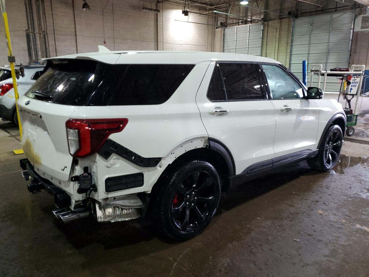 2022 Ford Explorer VIN 1FM5K8GC1NGA91515 Copart auction photo, rear end damage thumbnail 3