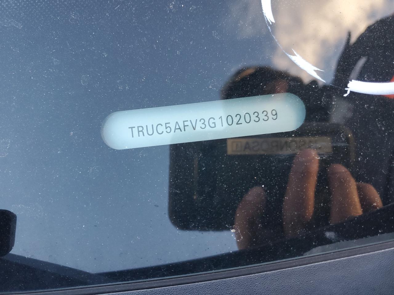 2016 Audi TT VIN TRUC5AFV3G1020339 Copart auction photo, water/flood damage thumbnail 13