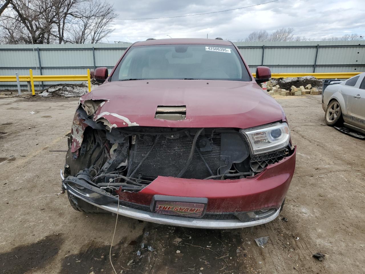 2014 Dodge Durango VIN 1C4RDHDG8EC551400 Copart auction photo, front end damage thumbnail 5