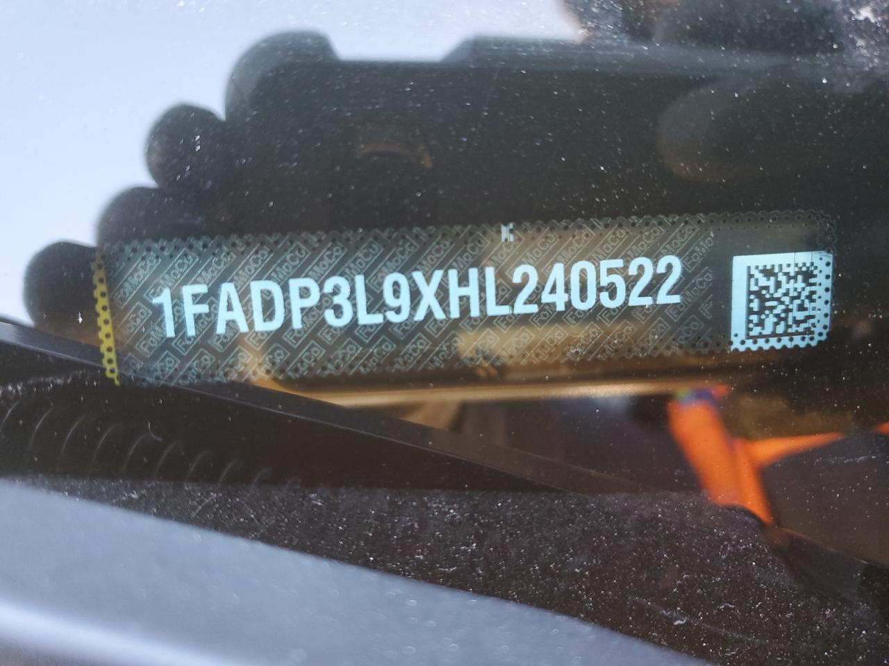 2017 Ford Focus VIN 1FADP3L9XHL240522 Copart auction photo, water/flood / minor dent/scratches damage thumbnail 12