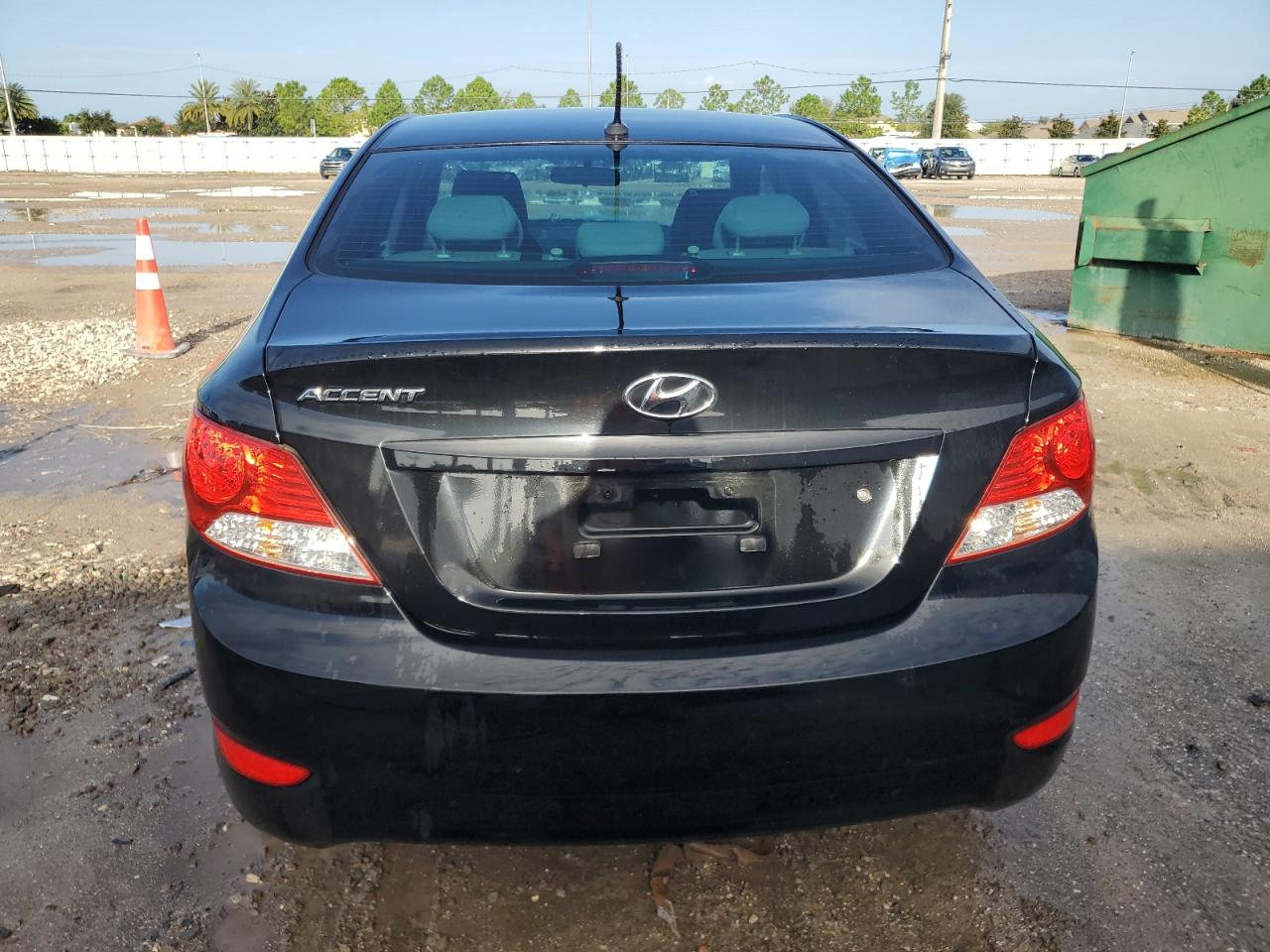 2014 Hyundai Accent VIN KMHCT4AE2EU736150 Copart auction photo, front end damage thumbnail 6