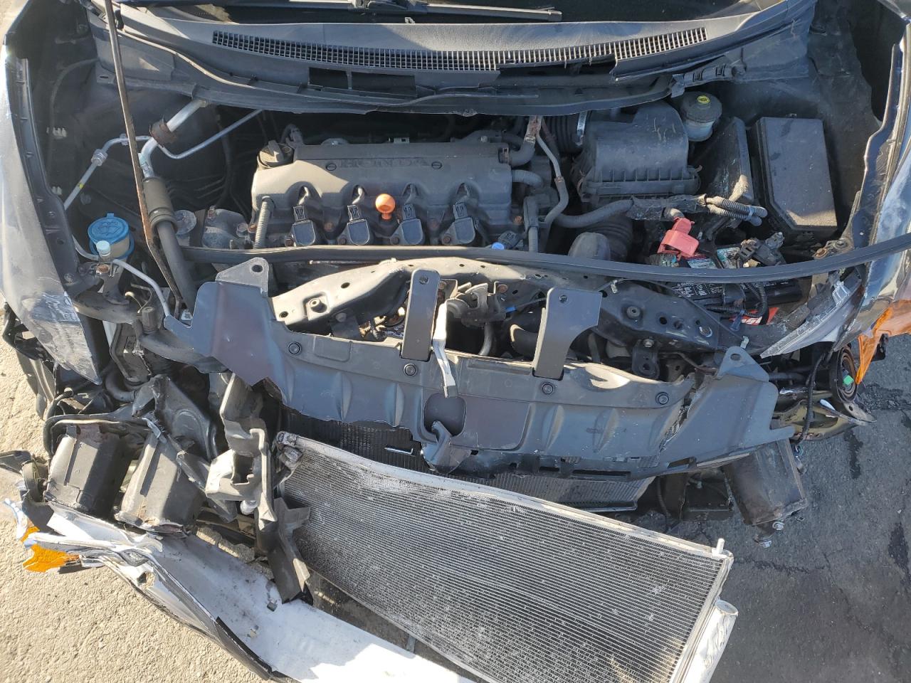 2014 Honda Civic VIN 2HGFG3B54EH510548 Copart auction photo, all over damage thumbnail 13