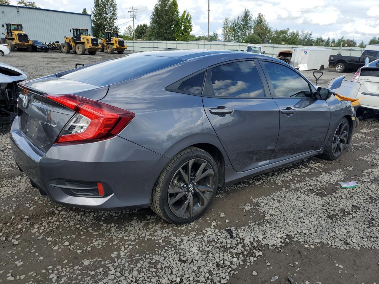 2020 Honda Civic VIN 2HGFC2F82LH532118 Copart auction photo, front end damage thumbnail 3