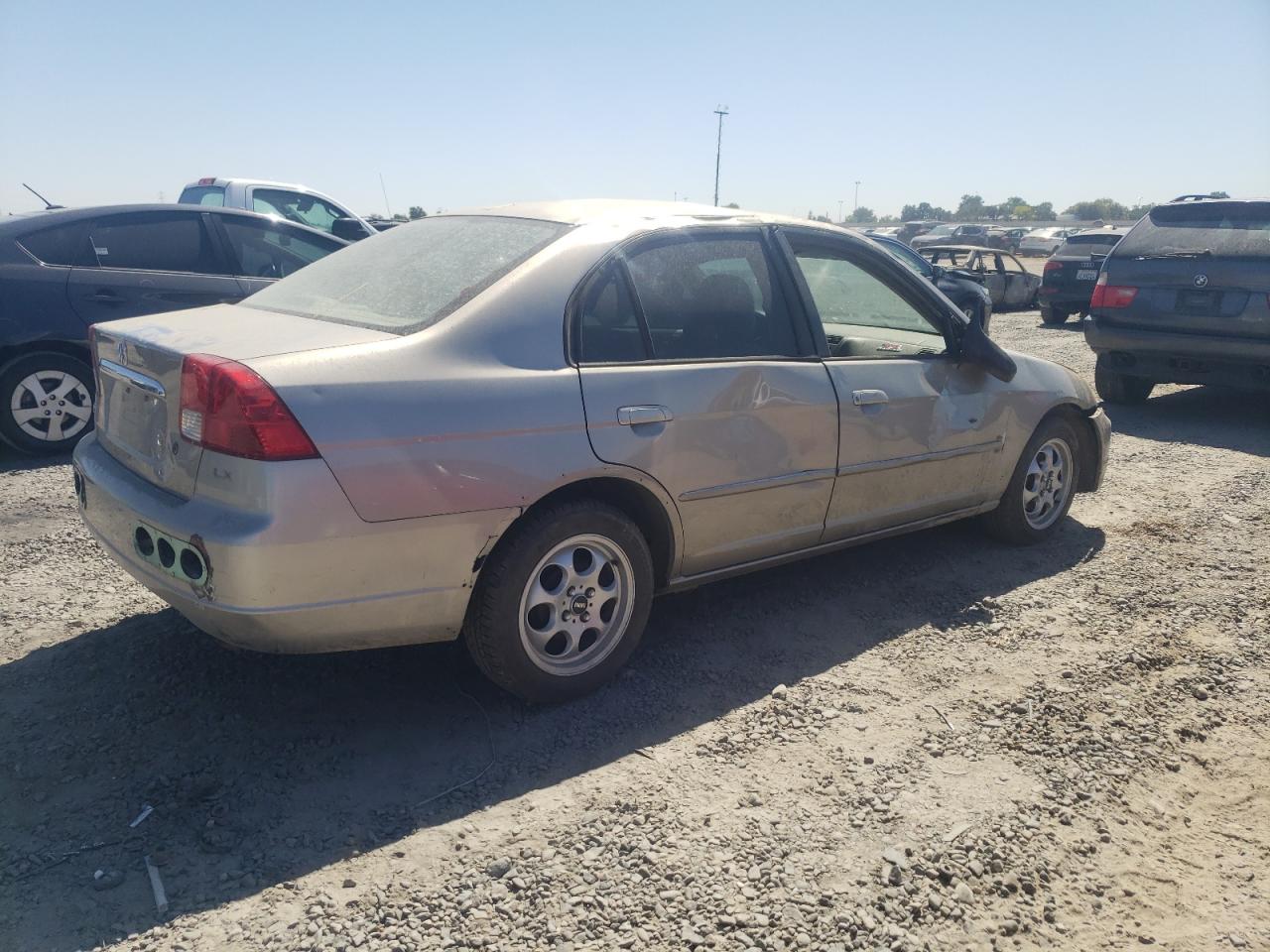 2003 Honda Civic VIN 1HGES155X3L004698 Copart auction photo, all over damage thumbnail 3