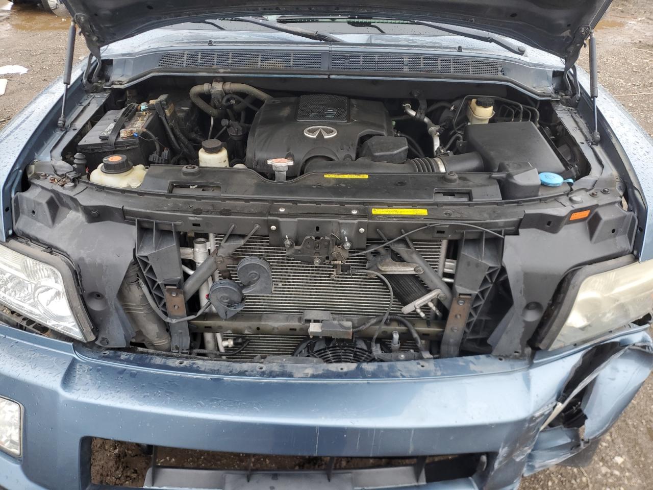2008 Infiniti QX56 VIN 5N3AA08C88N911842 Copart auction photo, front end / side damage thumbnail 12