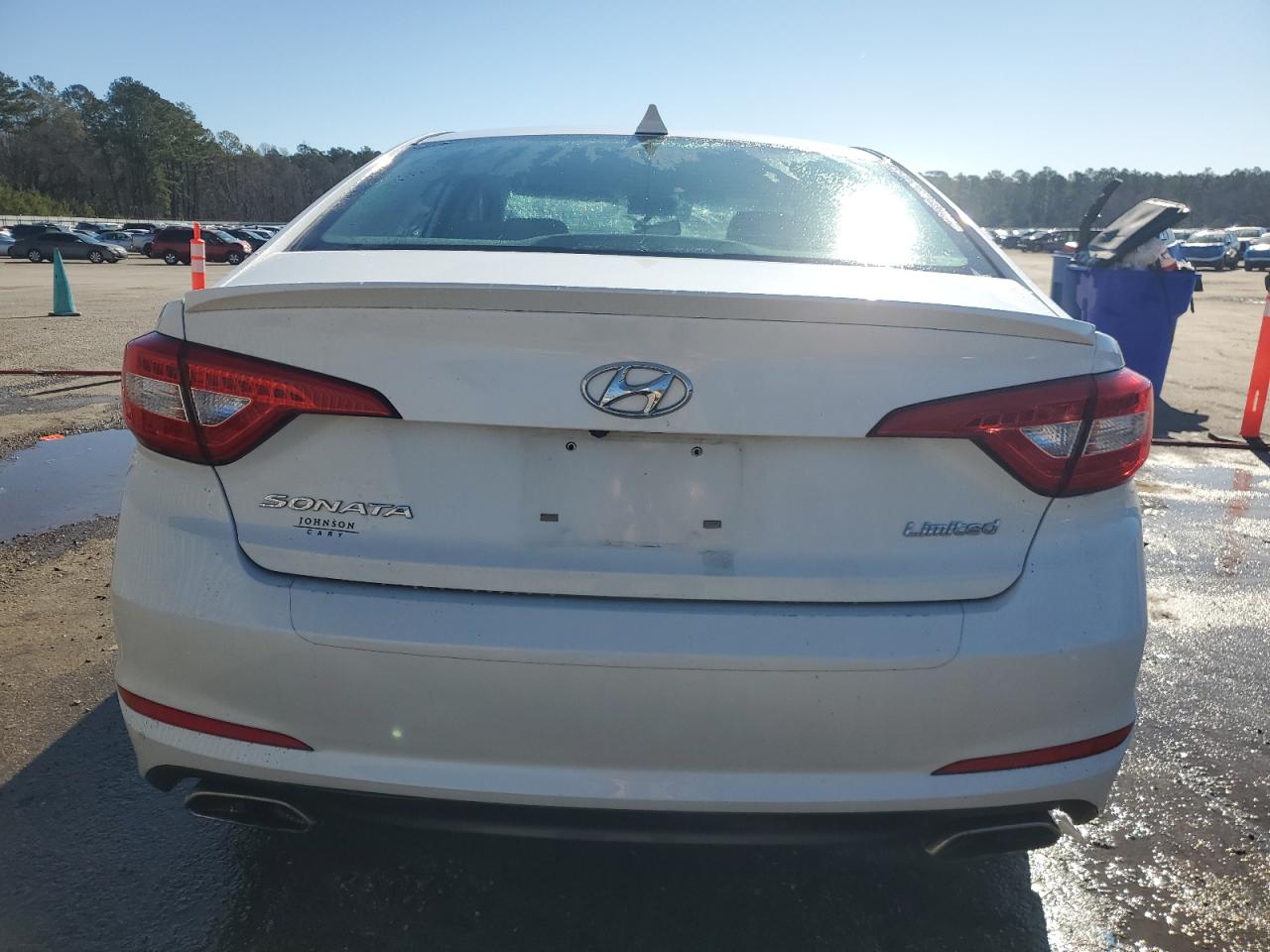 2016 Hyundai Sonata VIN 5NPE34AF5GH304770 Copart auction photo, top/roof / front end damage thumbnail 6