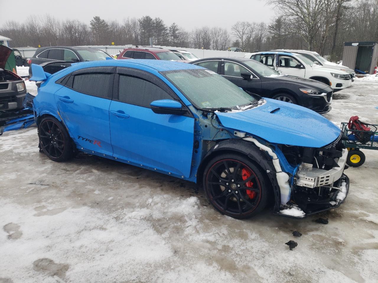 2021 Honda Civic VIN SHHFK8G72MU201751 Copart auction photo, side / front end damage thumbnail 4