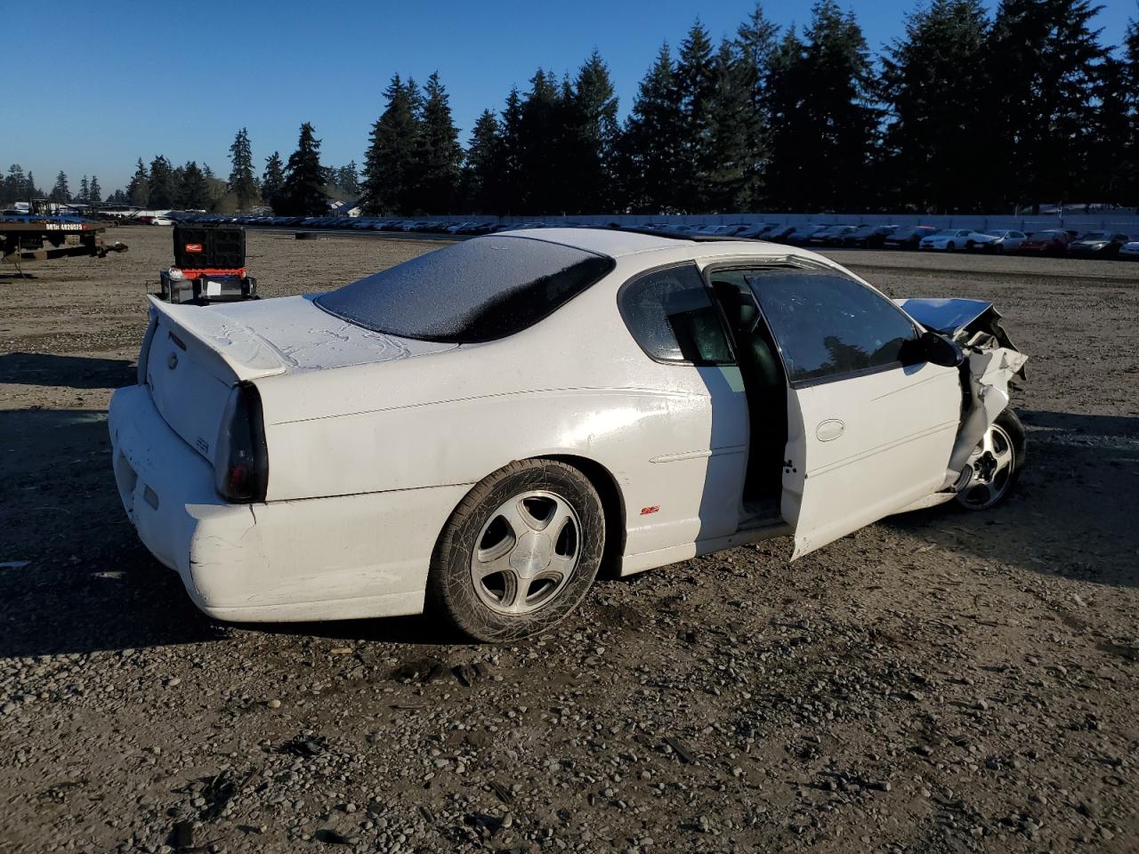 2004 Chevrolet Monte Carlo VIN 2G1WX15K849168611 Copart auction photo, front end / side damage thumbnail 3