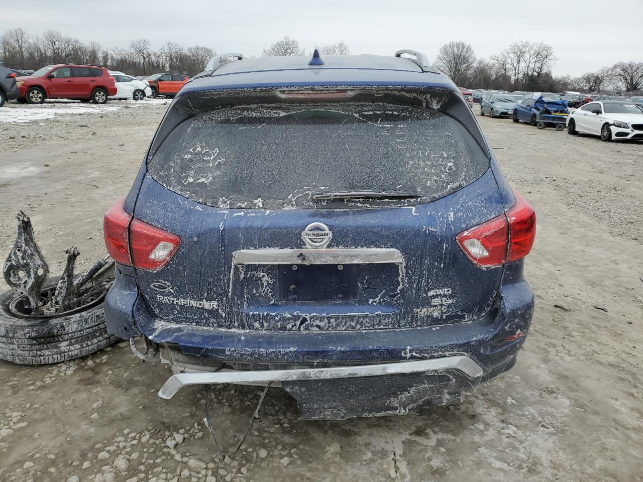 2020 Nissan Pathfinder VIN 5N1DR2CMXLC604879 Copart auction photo, side / rear end damage thumbnail 6