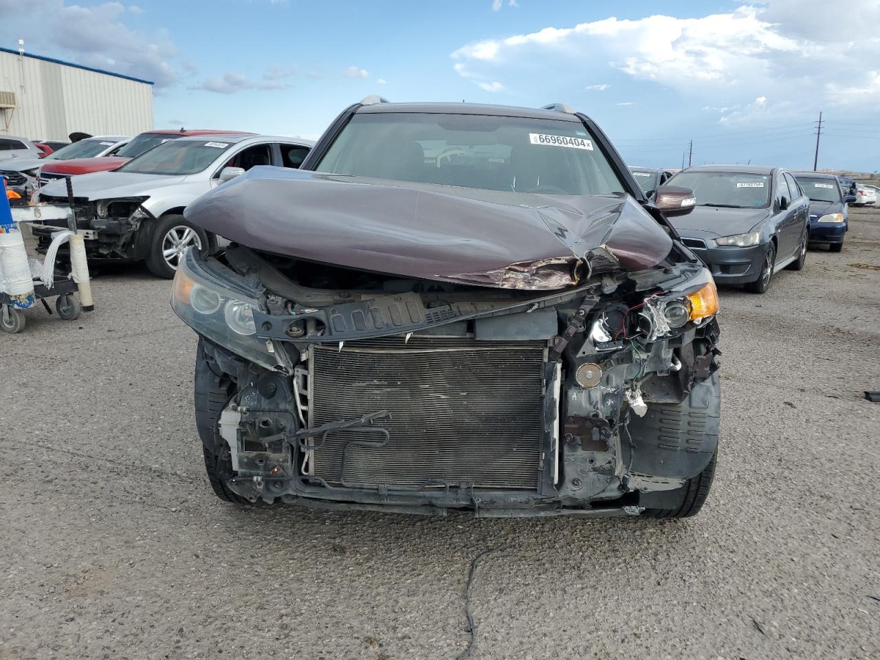 2013 KIA Sorento VIN 5XYKT4A22DG390512 Copart auction photo, front end / frame damage damage thumbnail 5