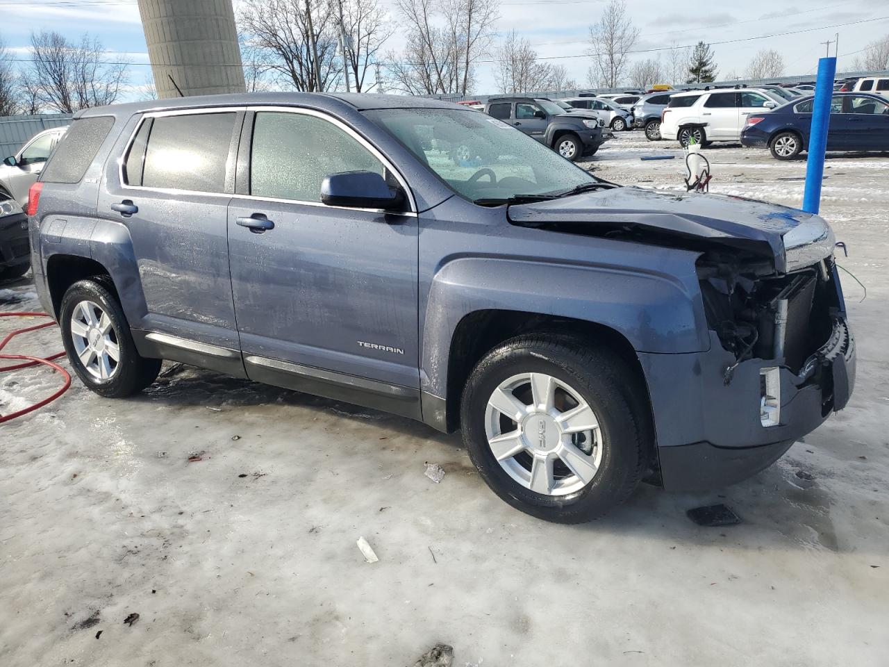 2013 GMC Terrain VIN 2GKALMEK4D6246323 Copart auction photo, front end damage thumbnail 4