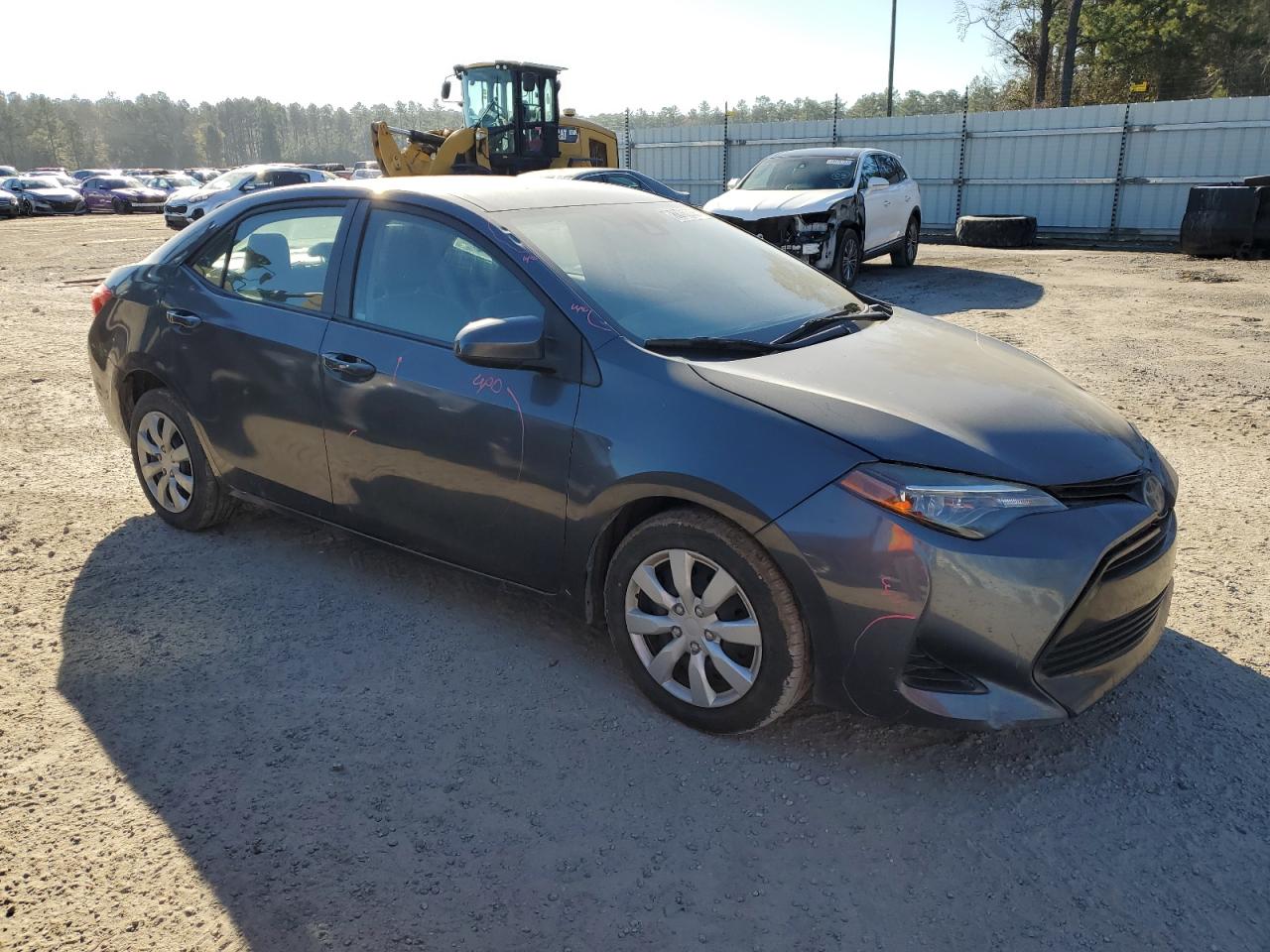 2017 Toyota Corolla VIN 2T1BURHE6HC950818 Copart auction photo, side / front end damage thumbnail 4
