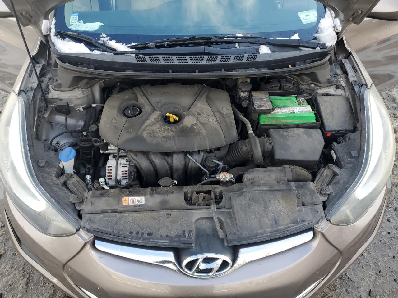 2016 Hyundai Elantra VIN 5NPDH4AE2GH708016 Copart auction photo, vandalism / side damage thumbnail 11