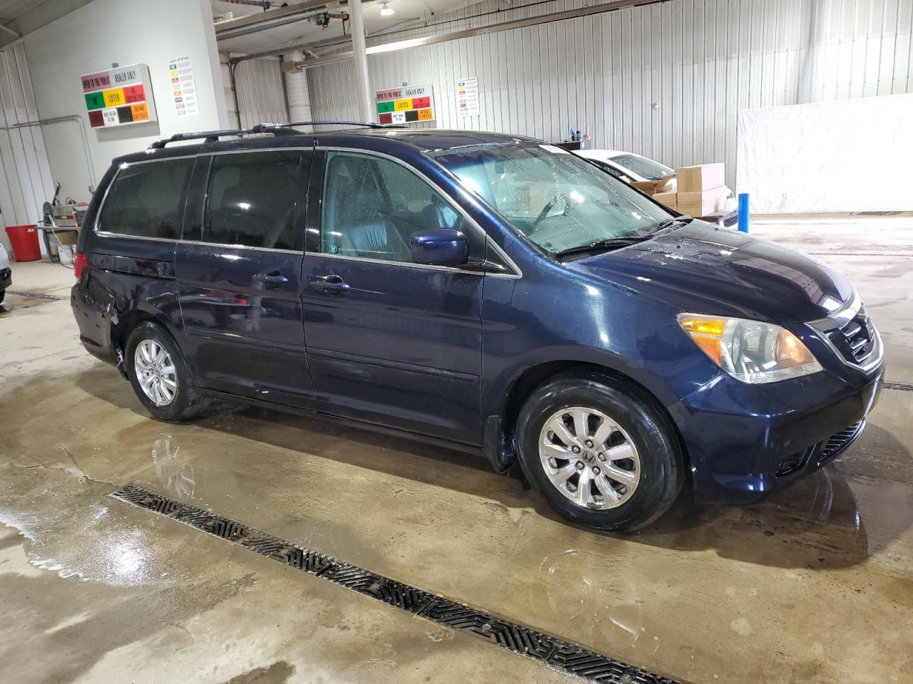 2008 Honda Odyssey VIN 5FNRL38668B038001 Copart auction photo, rear end / side damage thumbnail 4
