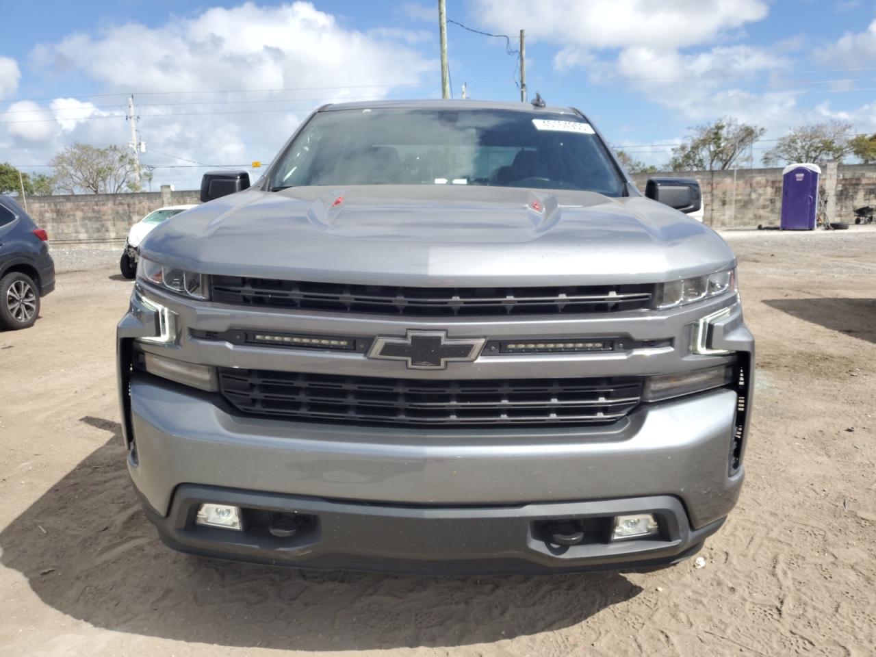 2021 Chevrolet Silverado VIN 1GCUYEEL5MZ291381 Copart auction photo, rear end / side damage thumbnail 5