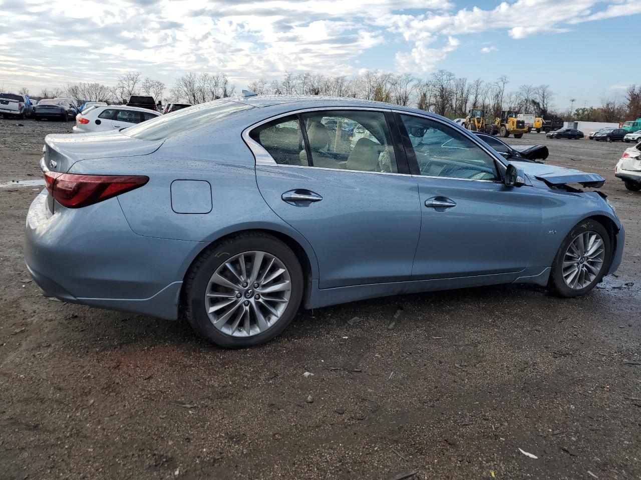 2019 Infiniti Q50 VIN JN1EV7AR4KM553889 Copart auction photo, front end / minor dent/scratches damage thumbnail 3