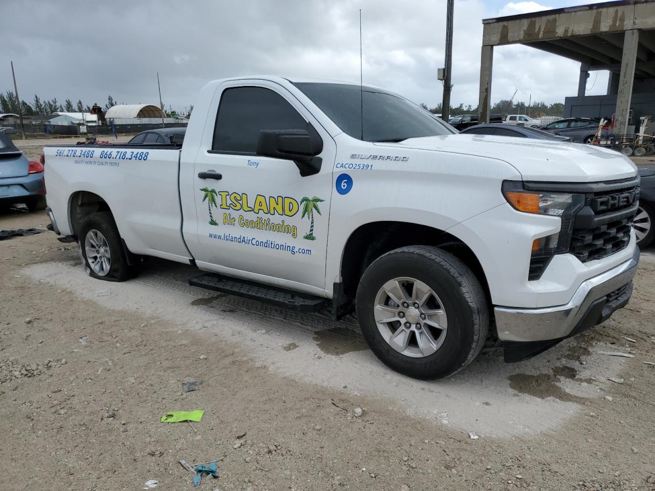 2022 Chevrolet Silverado VIN 3GCNAAEDXNG656343 Copart auction photo, side / minor dent/scratches damage thumbnail 4