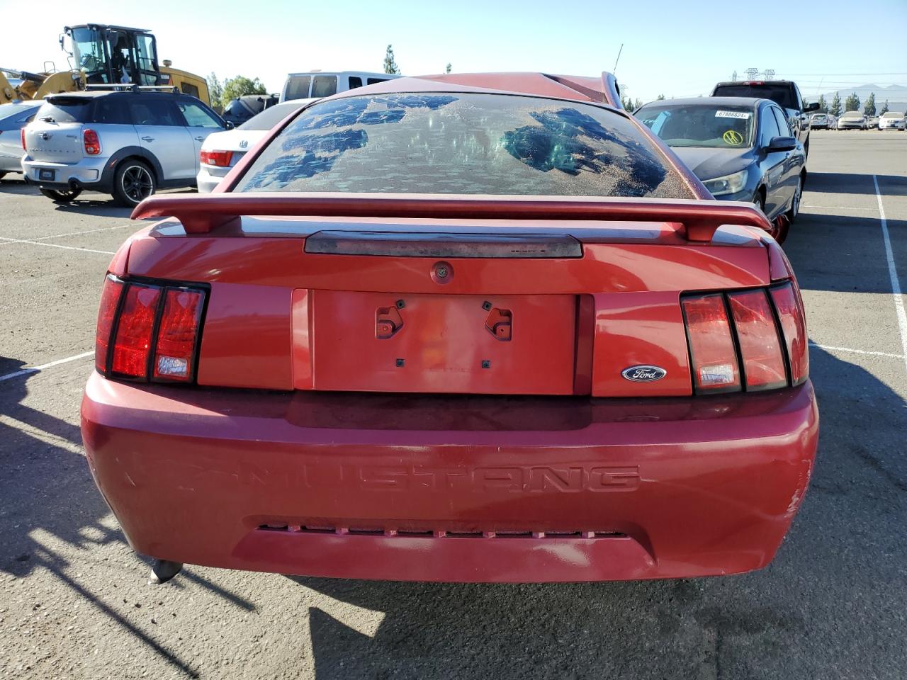 2002 Ford Mustang VIN 1FAFP40442F127047 Copart auction photo, all over damage thumbnail 6