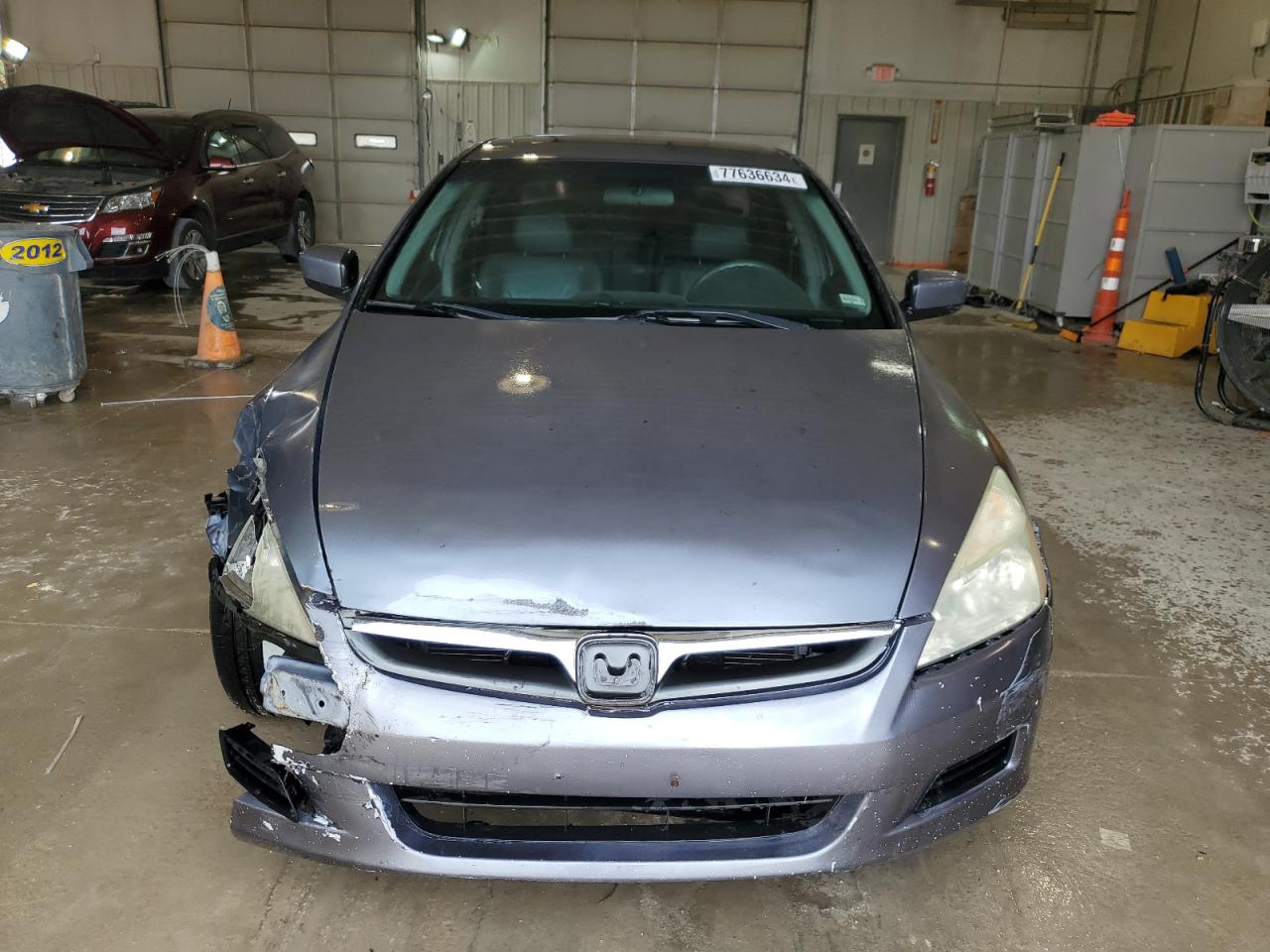 2007 Honda Accord VIN 1HGCM665X7A097124 Copart auction photo, front end / side damage thumbnail 5