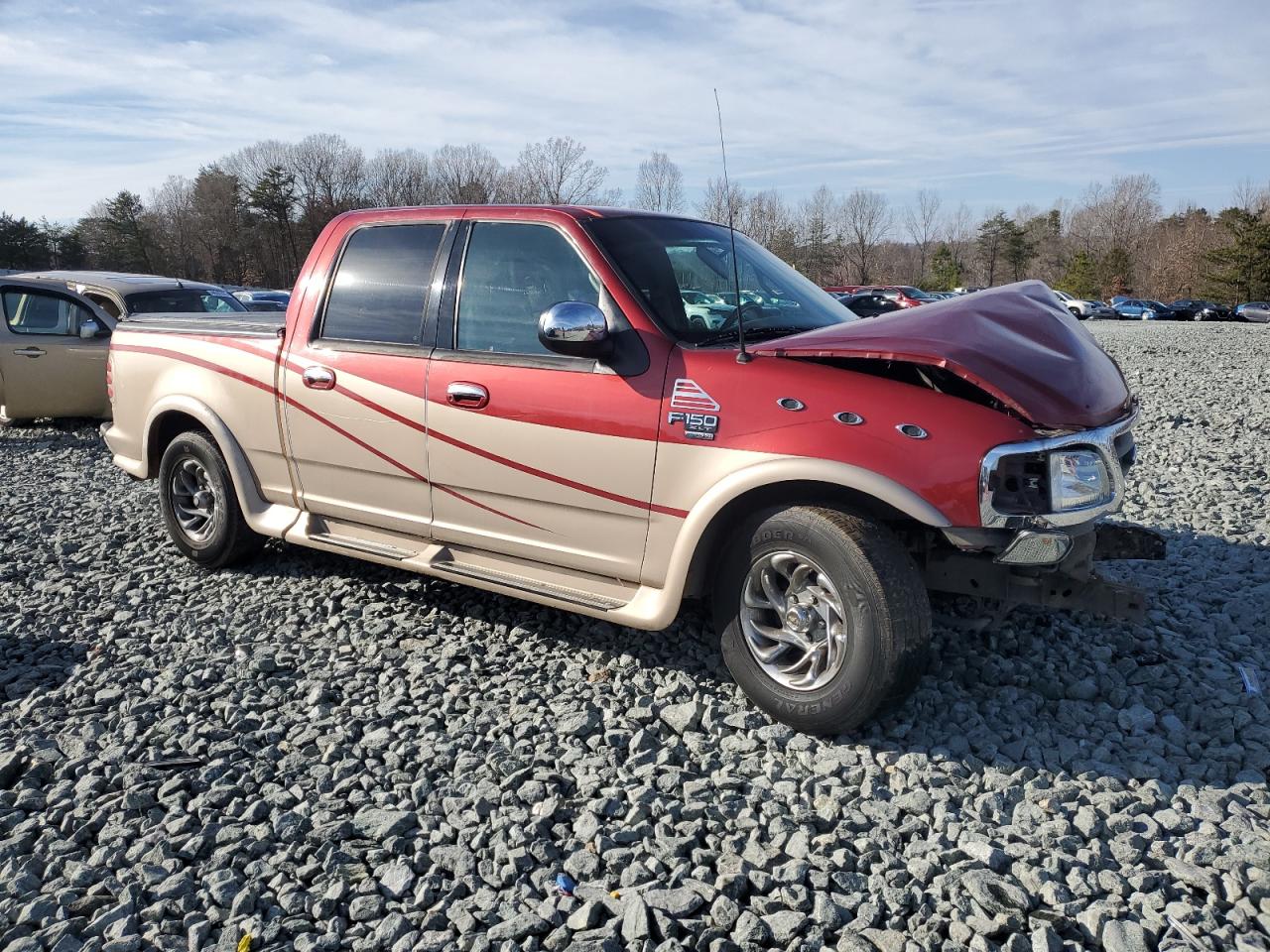 2001 Ford F-150 VIN 1FTRW07LX1KE05813 Copart auction photo, front end damage thumbnail 4