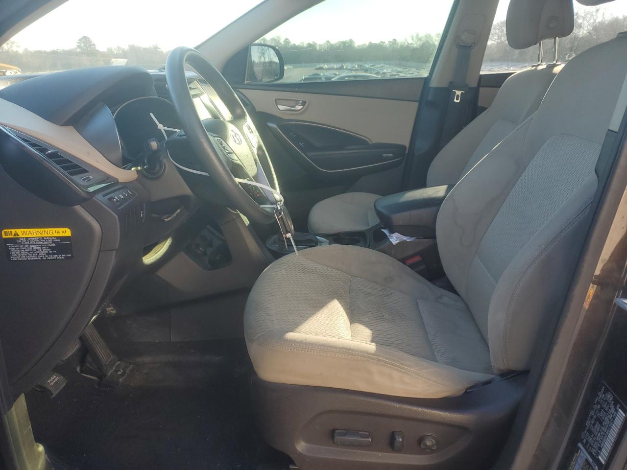 2017 Hyundai Santa Fe VIN KM8SMDHF9HU176977 Copart auction photo, front end damage thumbnail 7