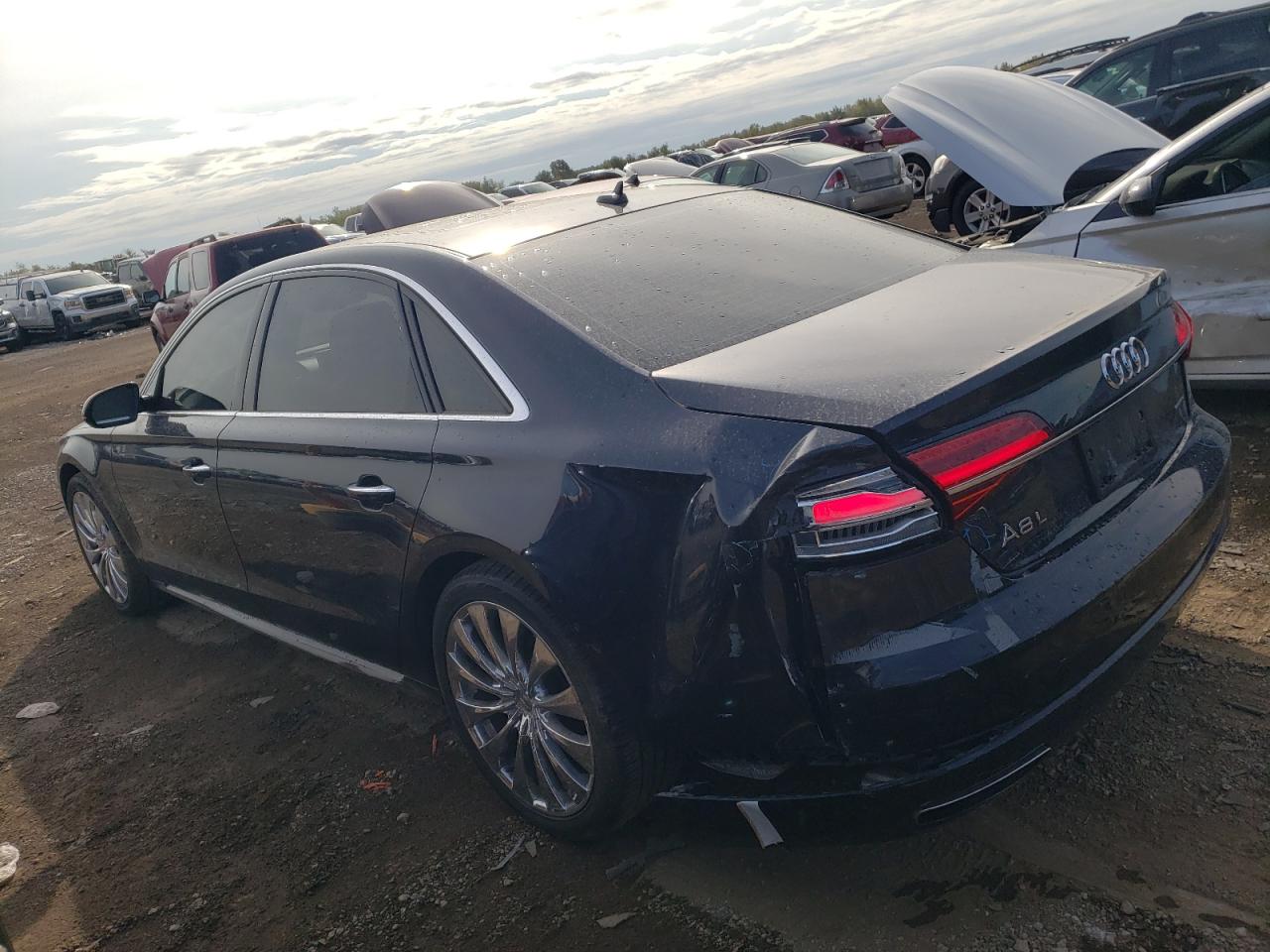 2017 Audi A8 VIN WAU44AFD2HN011745 Copart auction photo, rear end damage thumbnail 2