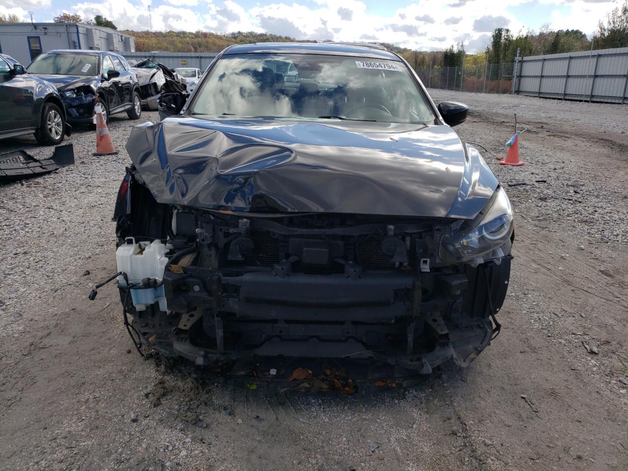 2017 Mazda 3 VIN 3MZBN1V74HM135848 Copart auction photo, front end / side damage thumbnail 5