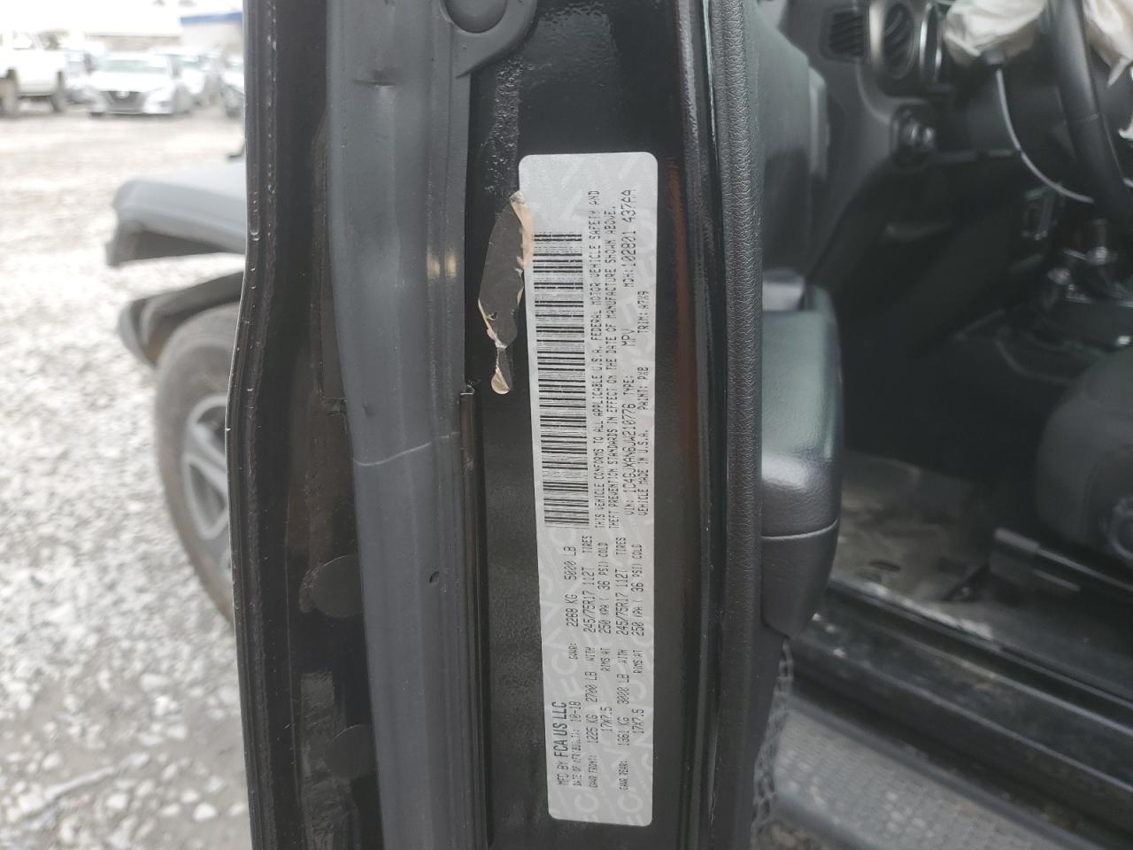 2018 Jeep Wrangler VIN 1C4GJXAN6JW210776 Copart auction photo, front end damage thumbnail 15