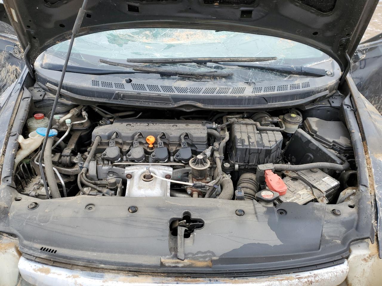 2008 Honda Civic VIN 1HGFA16548L098770 Copart auction photo, rollover damage thumbnail 11