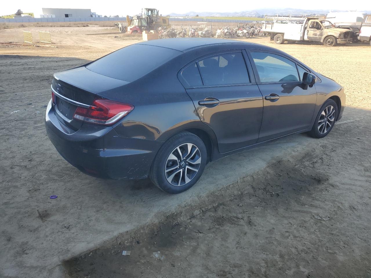 2014 Honda Civic VIN 2HGFB2F80EH547352 Copart auction photo, front end damage thumbnail 3