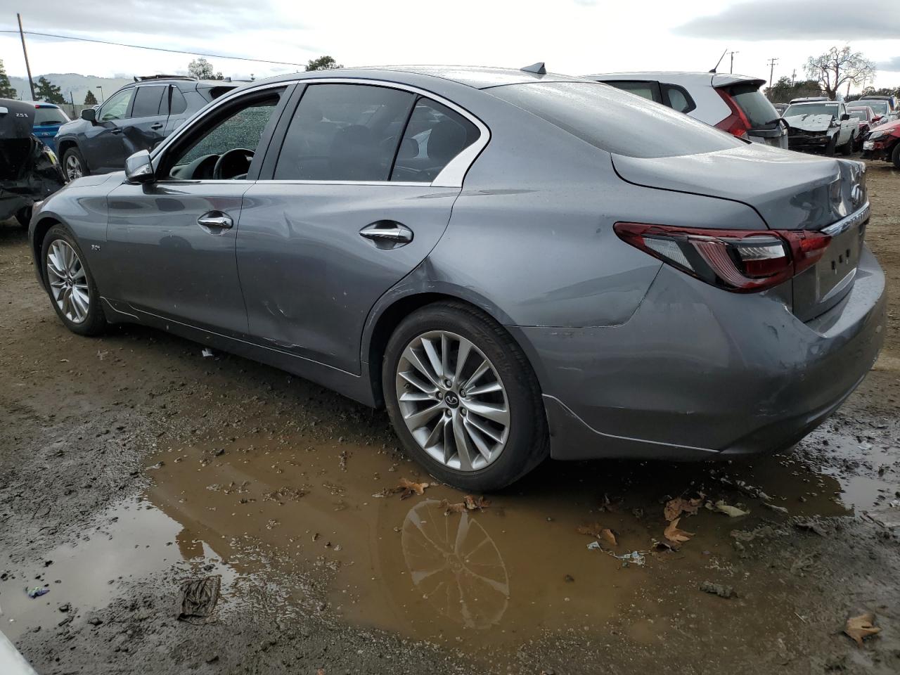 2019 Infiniti Q50 VIN JN1EV7AP5KM540020 Copart auction photo, vandalism damage thumbnail 2