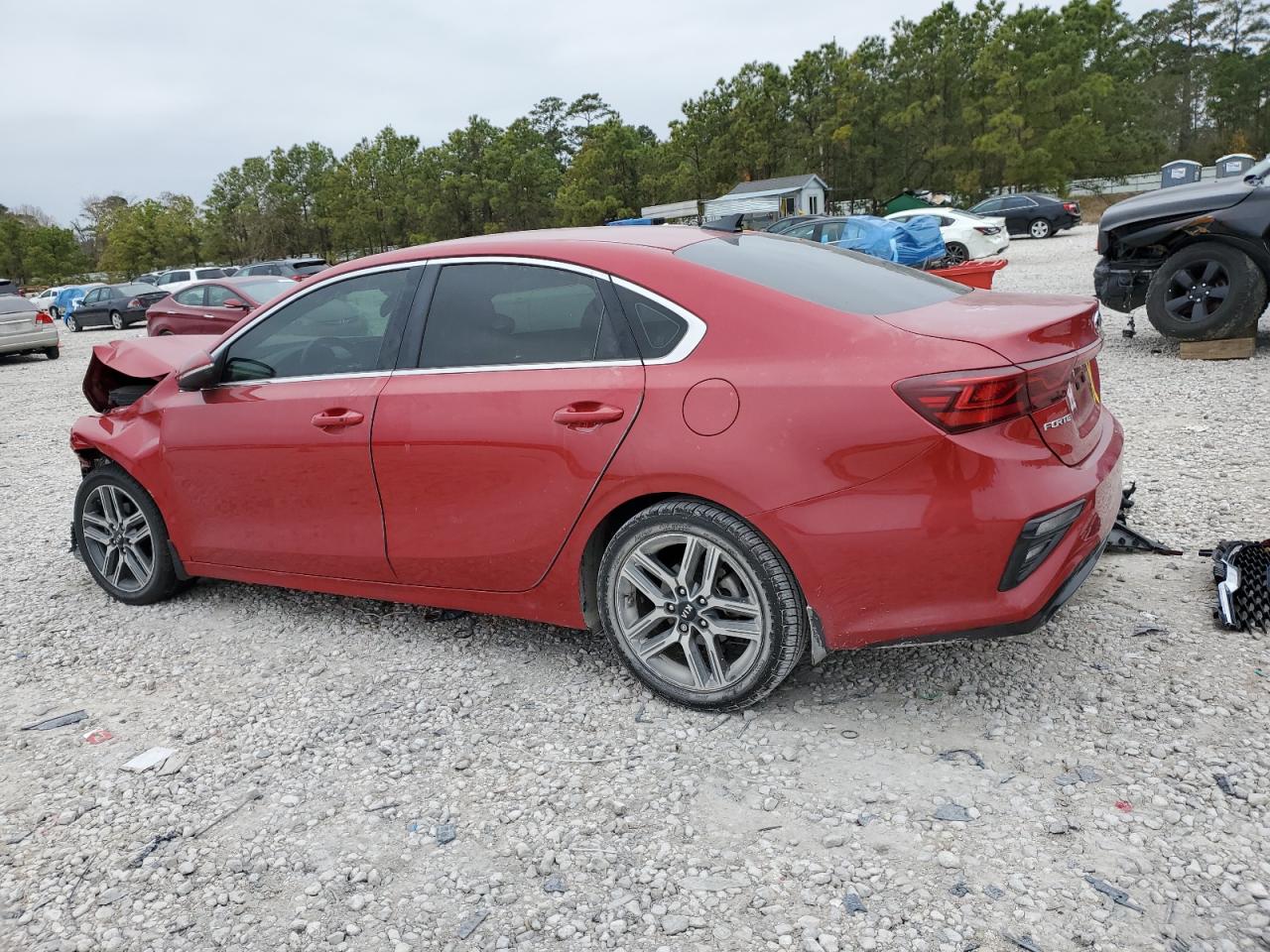 2020 KIA Forte VIN 3KPF54AD2LE245513 Copart auction photo, front end / side damage thumbnail 2